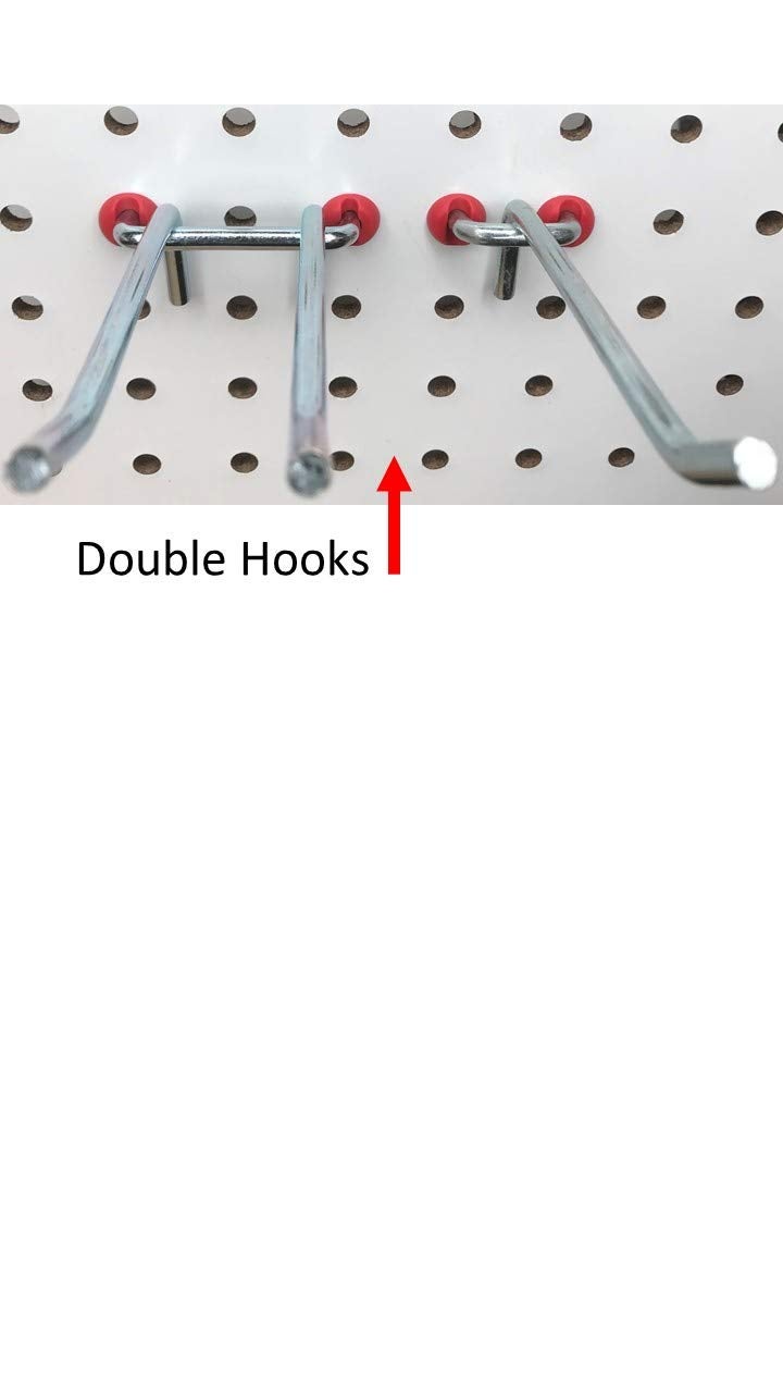 Pegitz Pegboard Peg Locks 50PCS (1/4 inch, Red) - Image 5